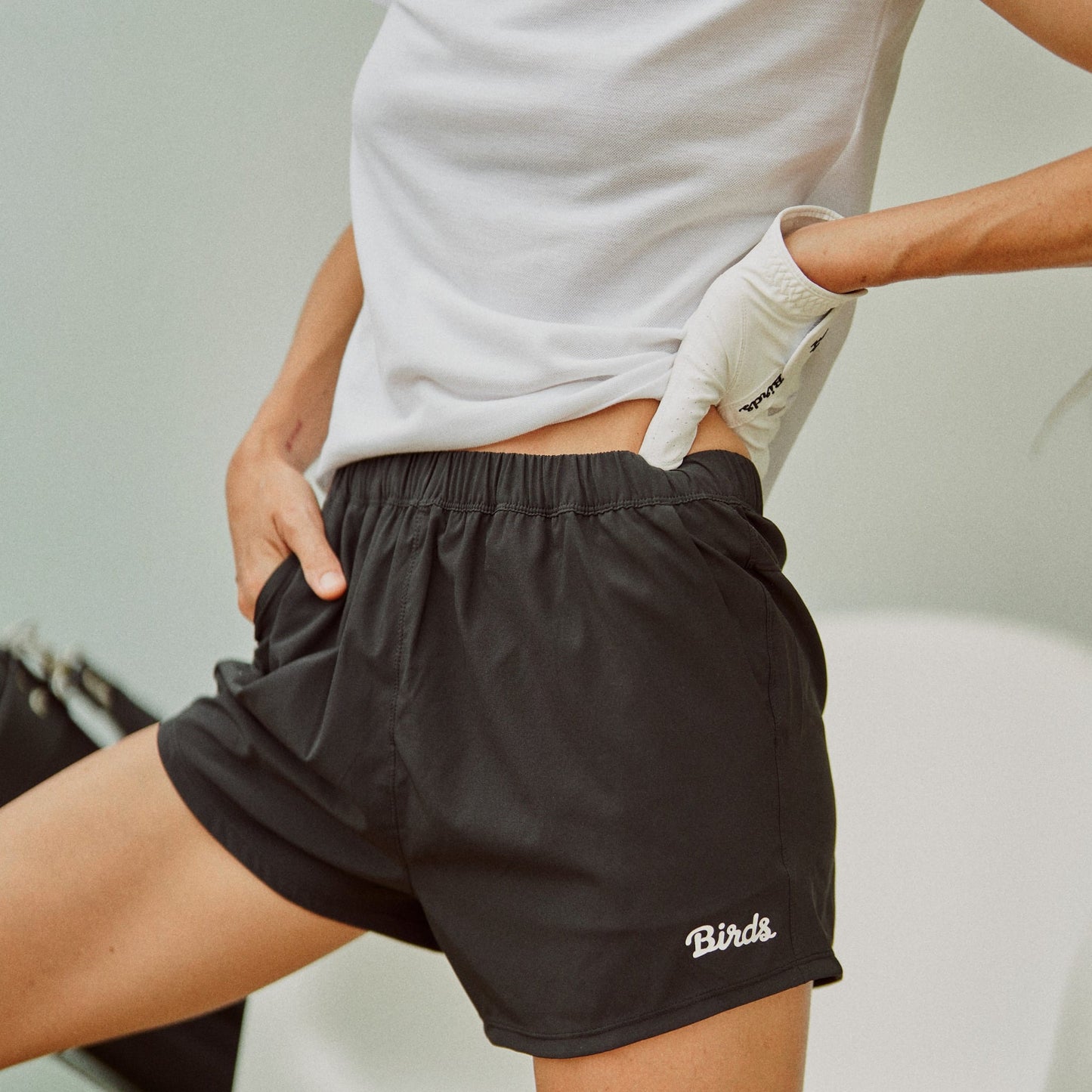 Birds Shorts Black