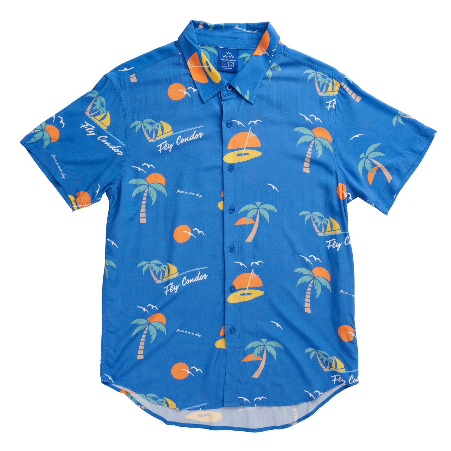 Fly Condor Blue Party Shirt
