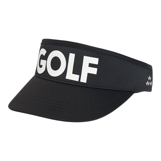 birds-of-condor-black-golf-visor-hat-front