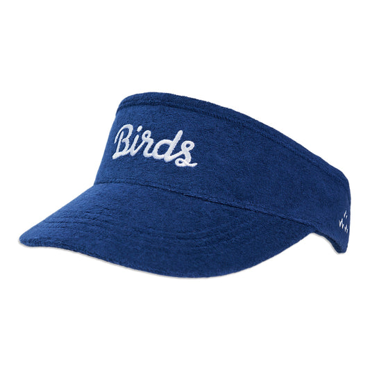 birds-of-condor-navy-blue-terry-towelling-cloth-visor-golf-hat-front