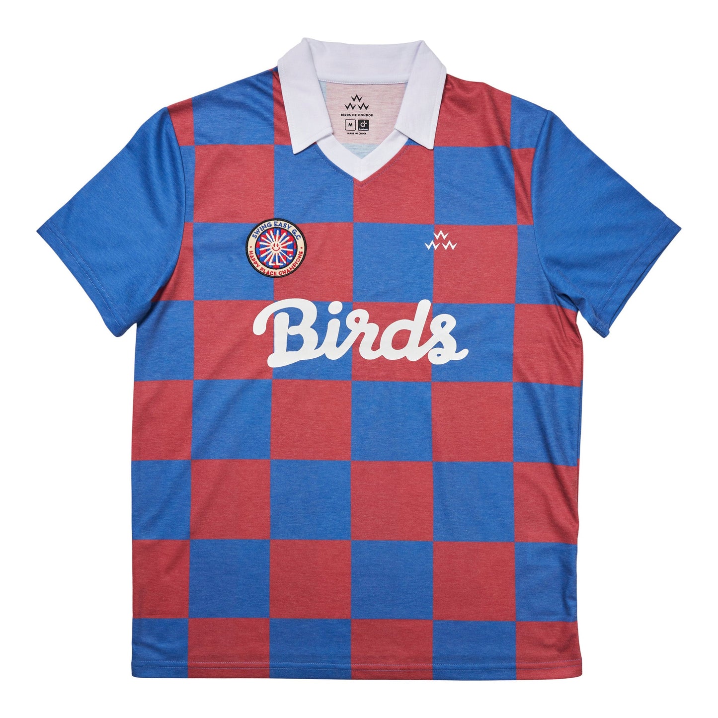 birds-of-condor-purple-white-blue-checker-swing-easy-golf-club-happy-place-champions-fifa-world-cup-football-golf-polo-shirt-front