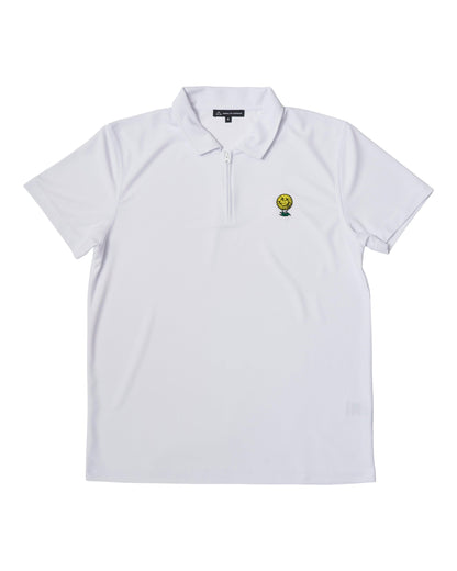 Neverfind Quarter Zip Polo - White