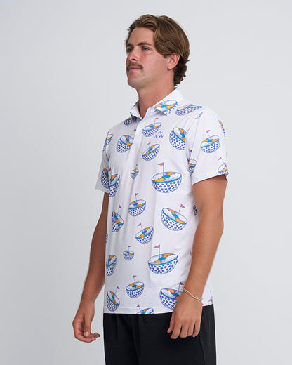 On The Dance Floor Polo – White