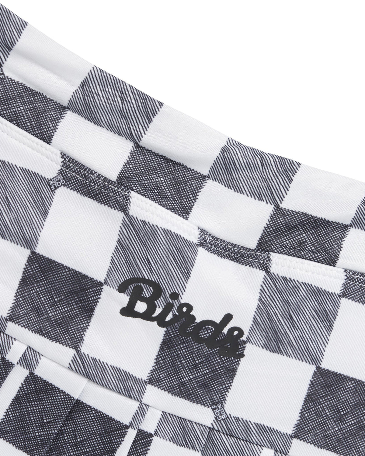 Birds Gingham Skort