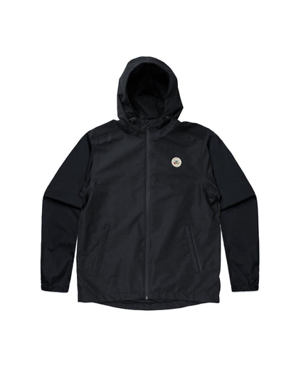birds of condor black global all weather rain wind golf jacket