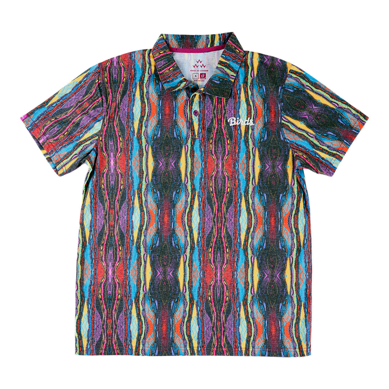 birds of condor coogi brand biggie smalls print mens golf polo shirt