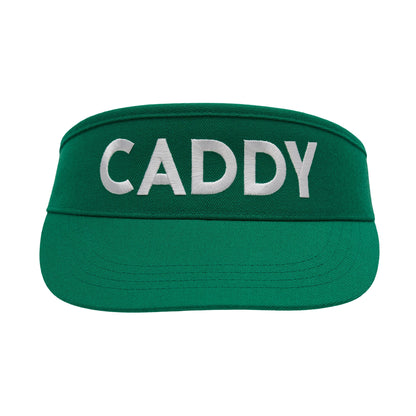 birds-of-condor-green-golf-caddy-caddie-visor-hat-front