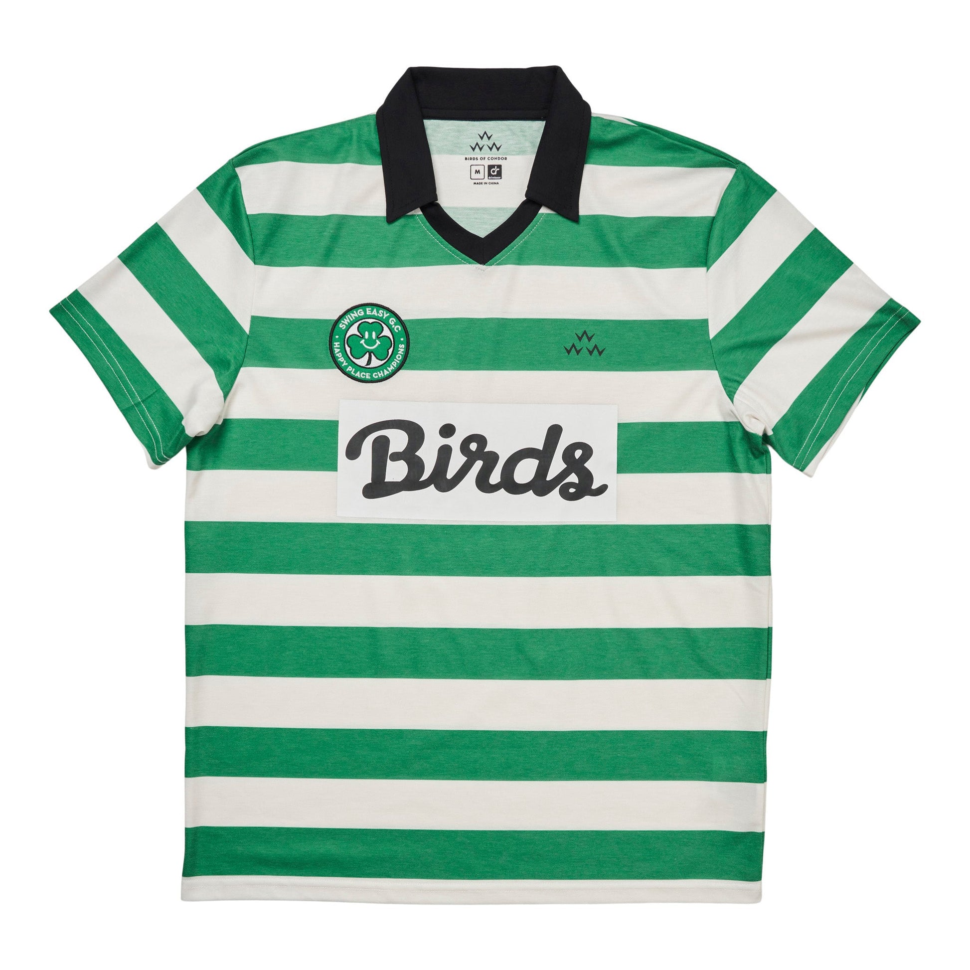 birds-of-condor-green-white-stripes-swing-easy-golf-club-happy-place-champions-fifa-world-cup-football-golf-polo-shirt-front