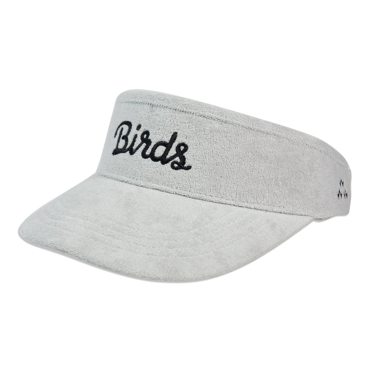 birds-of-condor-grey-terry-towelling-cloth-visor-golf-hat-front