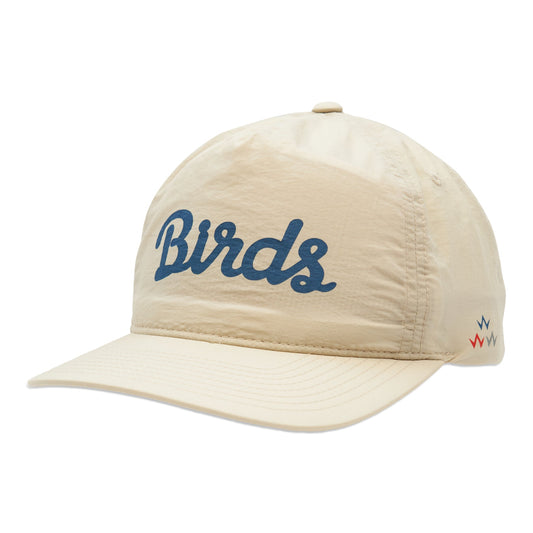 birds-of-condor-natural-cream-nylon-golf-summer-snapback-hat-front